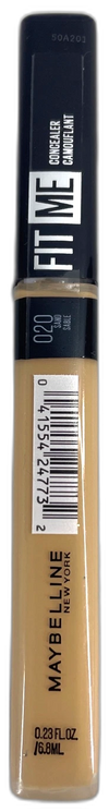 Maybelline Fit Me Concealer #20 Sand Full Coverage Liquid Makeup Pack of 3 New