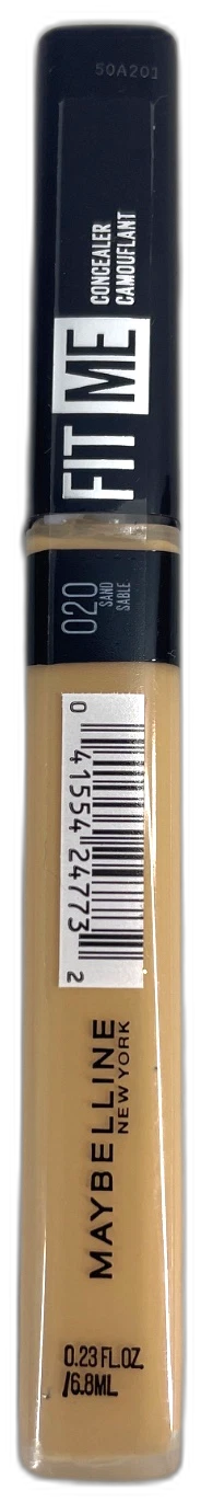 Maybelline Fit Me Concealer #20 Sand Full Coverage Liquid Makeup Pack of 3 New