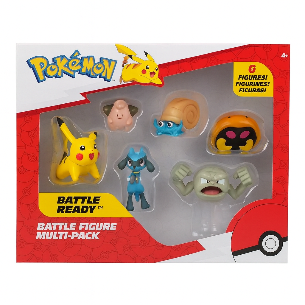 Pokémon Battle Figure Multi-Pack 6-Pack Pikachu & More New 1