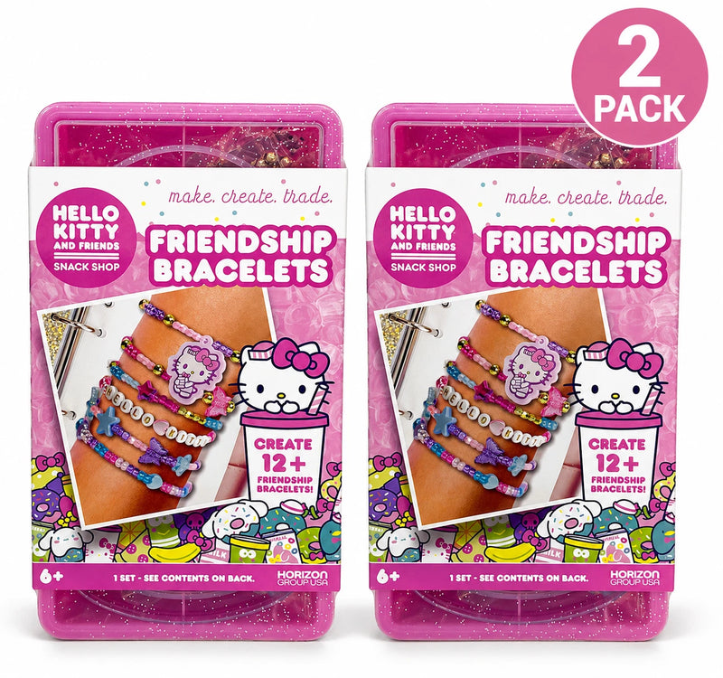 Hello Kitty and Friends Snack Shop Friendship Bracelets Jewelry Kit 12+ 2 Pack