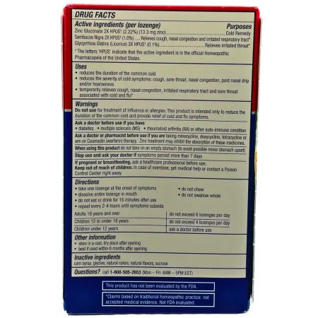 Cold-Eeze Cold Remedy Natural Mixed Berry 25 Lozenges New 4