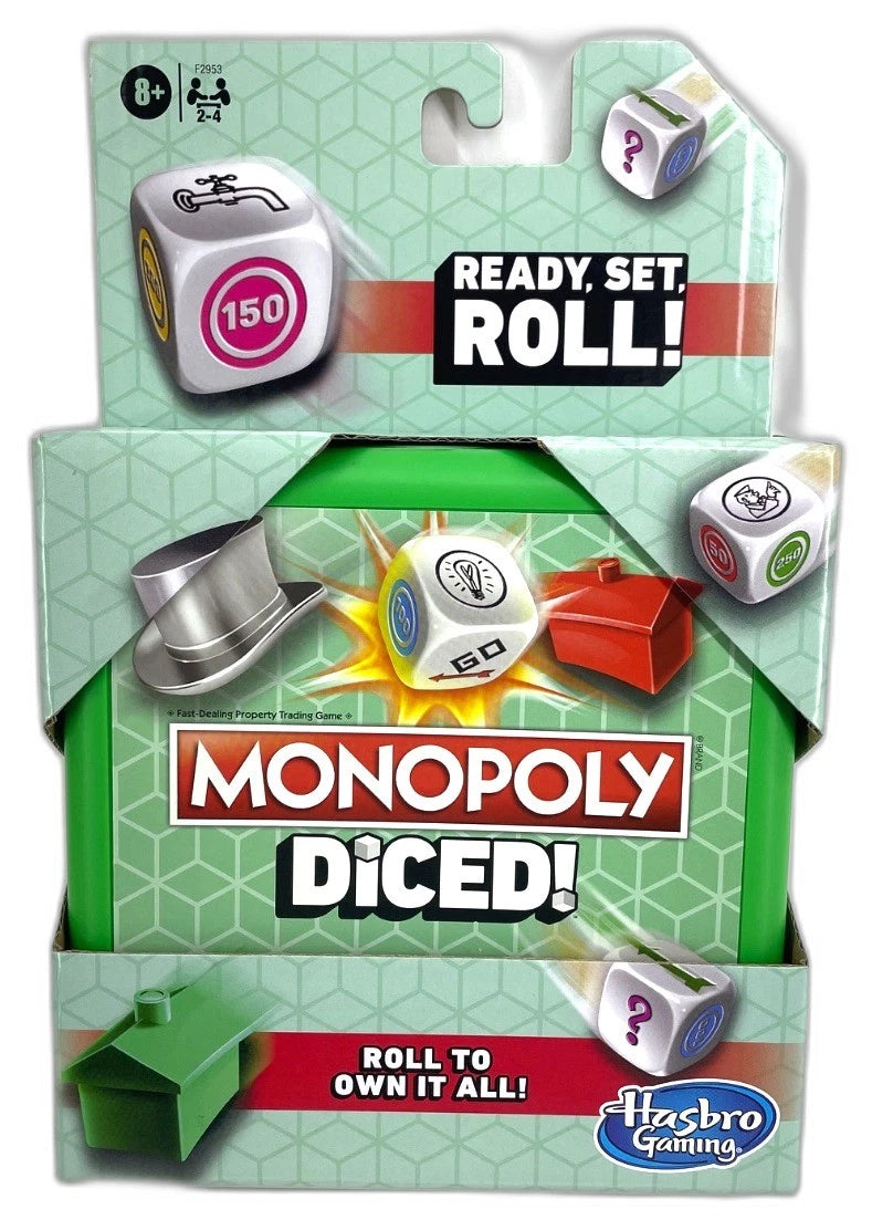 Hasbro Monopoly Diced Game Ready Set Roll Family Game Factory Pack of 3 New
