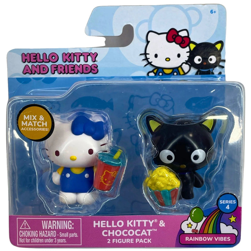 Hello Kitty and Friends Series 4 Hello Kitty & Chococat 2 Figure Pack Rainbow