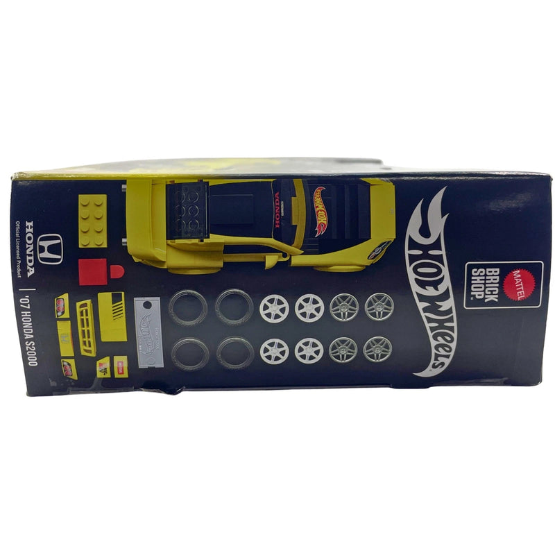 Hot Wheels Mattel Brick Shop 07 Honda S2000 Building Set 1:32 Scale 1 Pack New