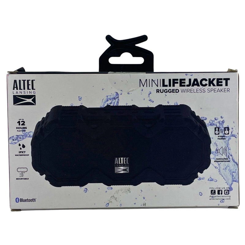 Altec Lansing Mini LifeJacket Rugged Wireless Speaker Black New