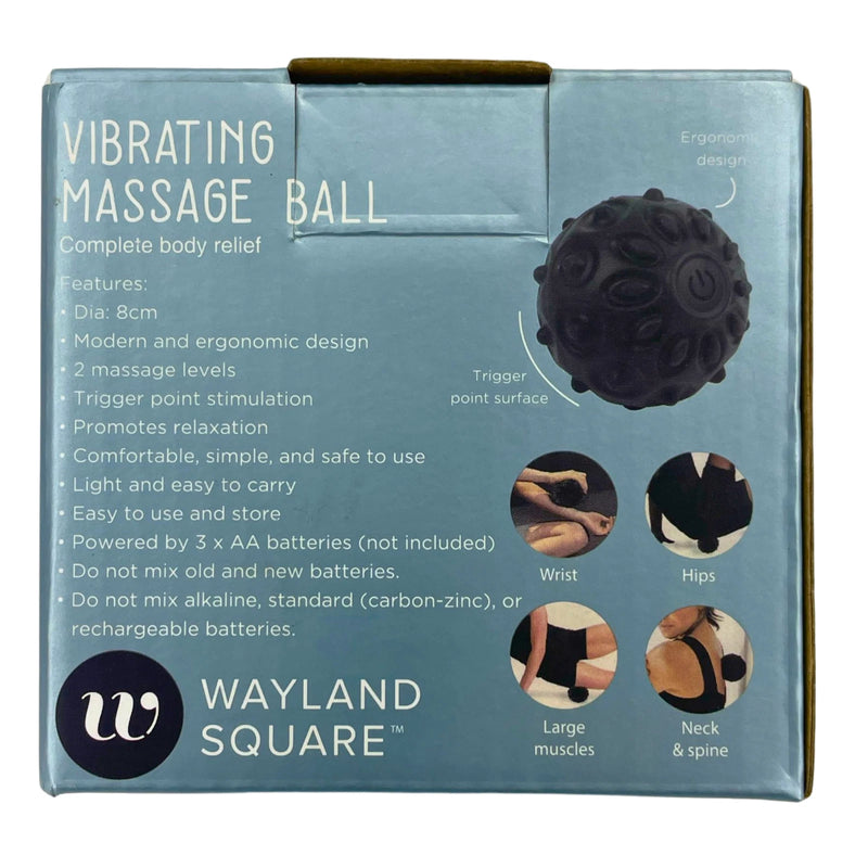 Wayland Square Vibrating Massage Ball Complete Body Relief 3 Pack New