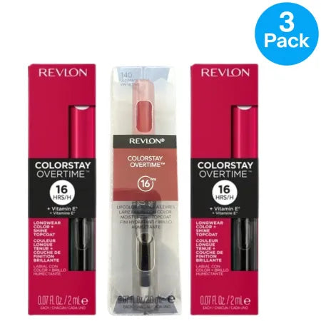 Revlon ColorStay Overtime Lipcolor 140 Ultimate Wine 3 Pack