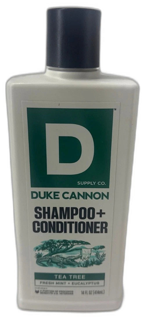Duke Cannon Tea Tree 2-in-1 Shampoo Conditioner 14 Fl Oz Pack of 5 New
