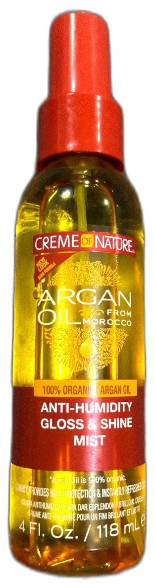 Creme Of Nature Argan Oil Morocco Anti Humidity Gloss Shine Mist Pack of 2 New