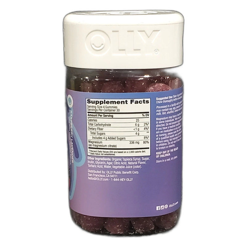 Olly Relaxing Magnesium Gummies Supports Muscle Tension Relief 120 Exp 04/27 New