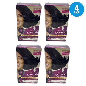 Schwarzkopf Keratin Color Bold Enforcing System 3.11 Deep Dark Pack of 4 New