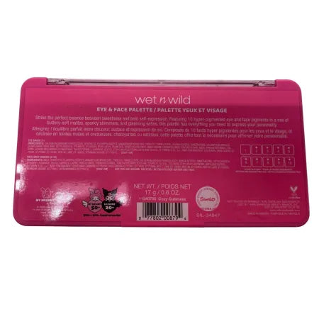 Wet n Wild My Melody Kuromi Eye & Face Palette 0.6oz 2 Pack New