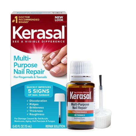 Kerasal Multi-Purpose Nail Repair Solution 0.43oz 13ml New