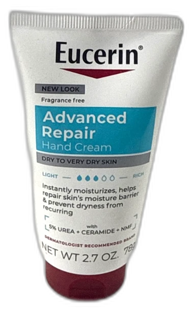 Eucerin Advanced Repair Hand Cream 2.7oz for Very Dry Skin Pack of 3 New