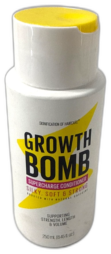 Growth Bomb Supercharge Conditioner Silky Soft Strong Hair 8.45oz Pack of 3 New