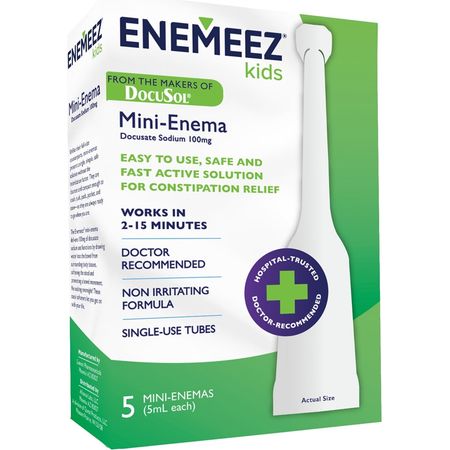 Alliance Labs DocuSol Kids Constipation Relief Mini Enemas 5 Count