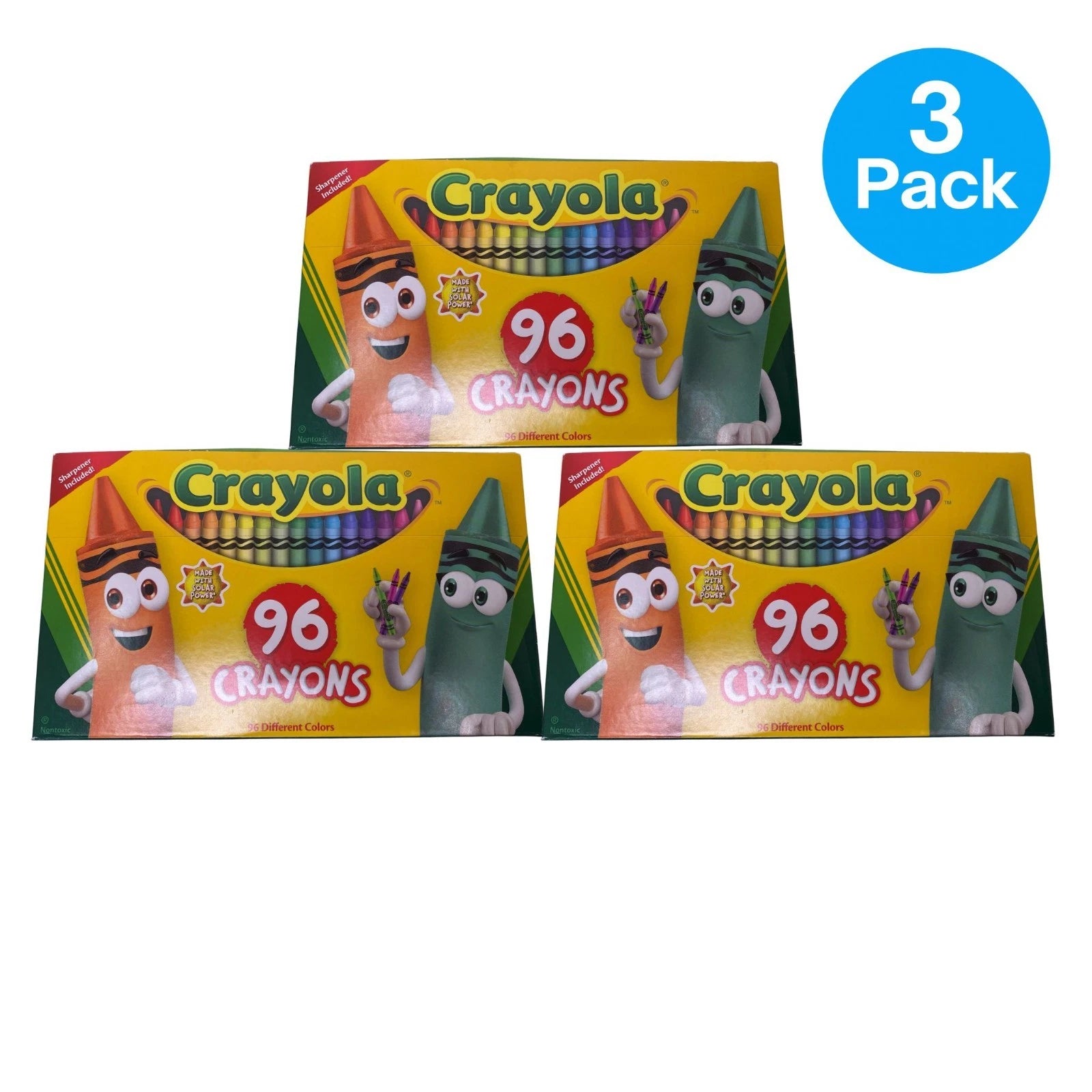 Crayola 96 Crayons Box 3 Pack New
