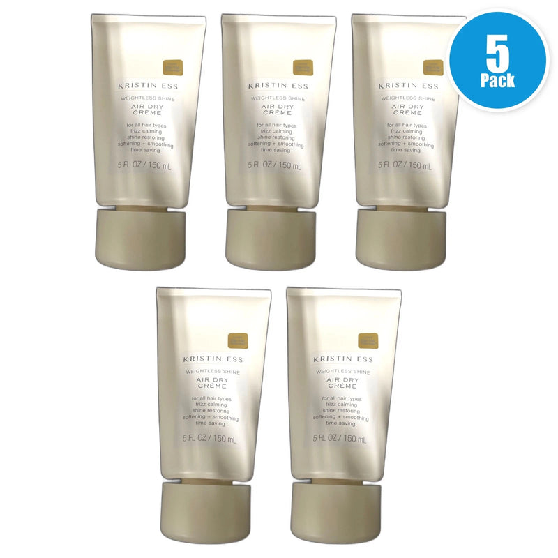 Kristin Ess Weightless Shine Air Dry Creme 5oz Pack of 5 New