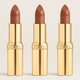 L'Oréal Paris Colour Riche Lipstick Gold Case 3 Pack New