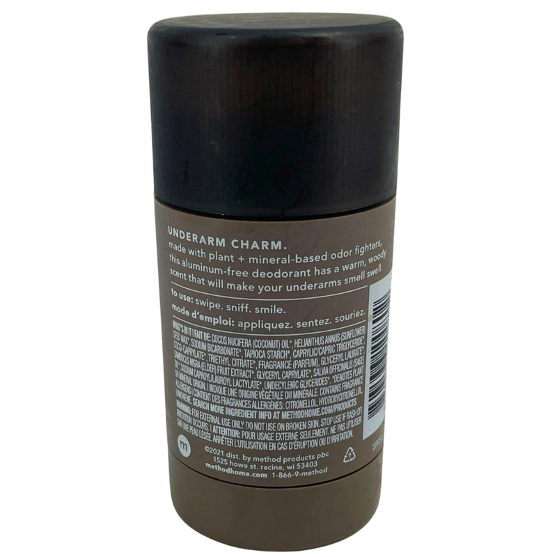 method men Deodorant Cedar + Cypress Aluminum Free Plant Mineral Based 3 Pack