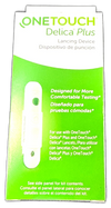 OneTouch Delica Plus Lancing Device Pain 60 Total Exp 10/27 Pack of 6 New
