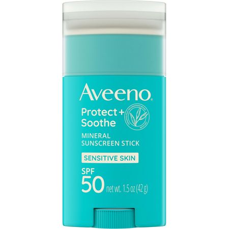 Aveeno Protect + Soothe Mineral Sunscreen Stick Broad Spectrum SPF 50