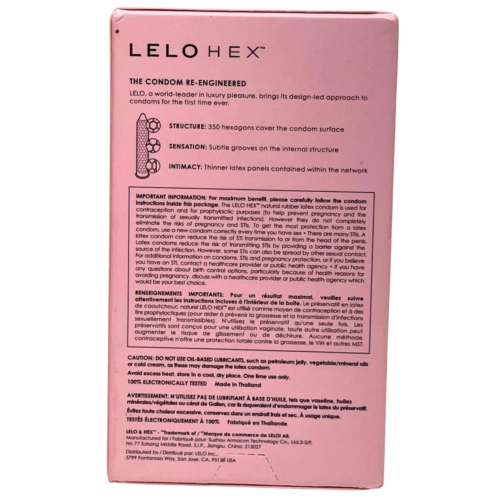 LELO HEX Original Condoms 12 Ct 3 Pack Latex Premium EXP 02/2027