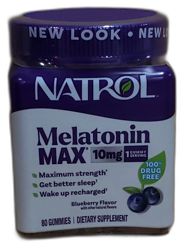 Natrol MelatoninMax™, Blueberry, 80 Gummies 10 320 Total Exp 09/27 Pack of 4 New