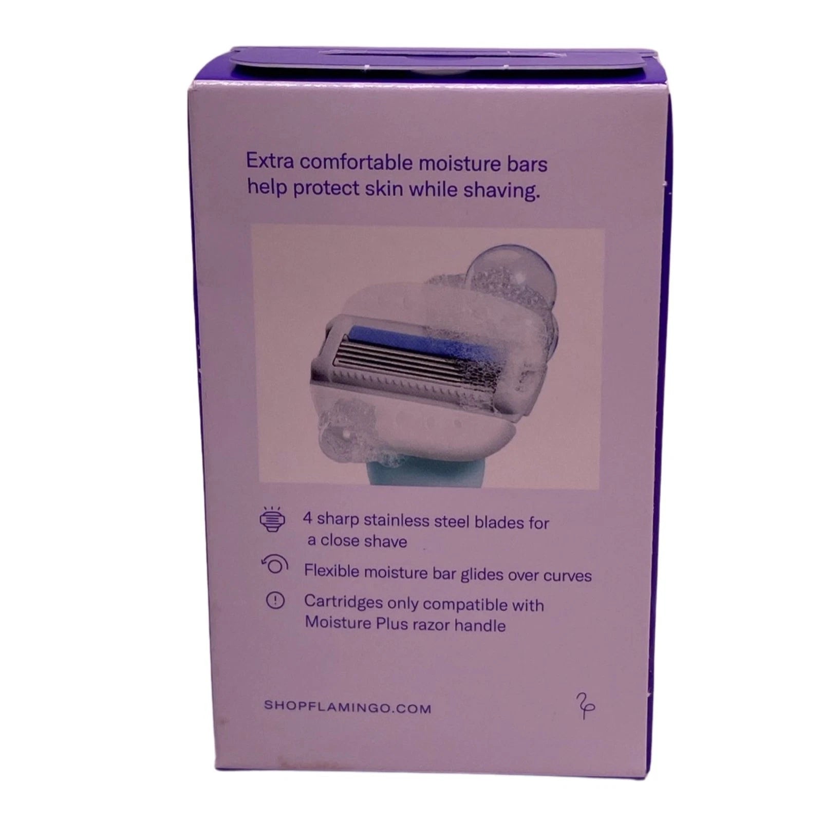 Flamingo Razor Cartridges Moisture Plus 4ct 2 Pack New