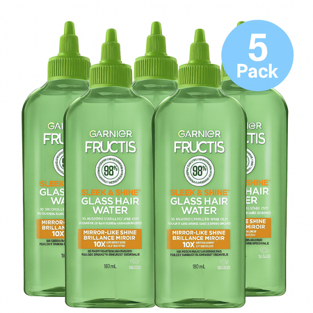 Garnier Fructis Sleek & Shine Glass Hair Water 180ml – 5 Pack New