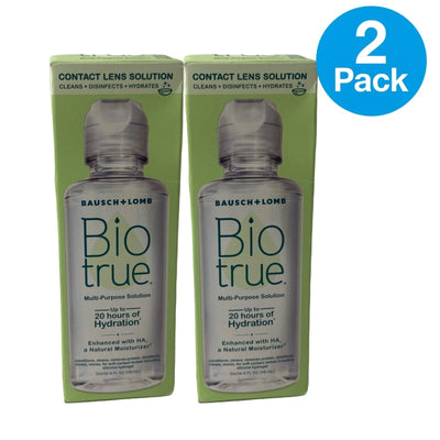 Bausch + Lomb Biotrue Contact Lens Multi-Purpose Solution 4 fl oz 2 Pack New