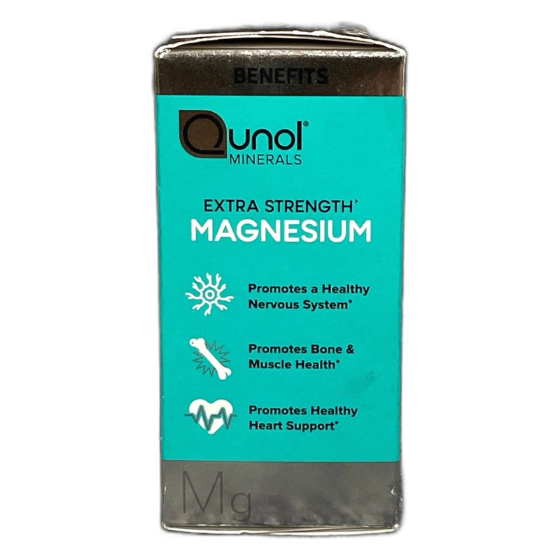 Qunol Mineral Extra Strength Magnesium 420mg 60 Capsules Exp 10/27 New