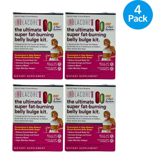 Relacore Extra Belly Fat Burning Supplement 4 Pack New Exp 08/2026