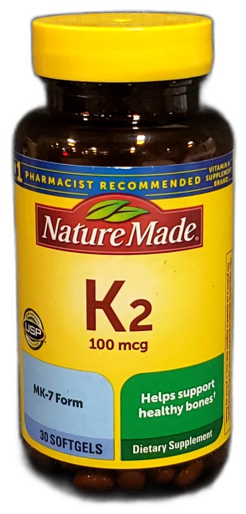 Vitamin K2 Softgels Bone Capsules 90 Total Exp 09/27 Pack of 3 New