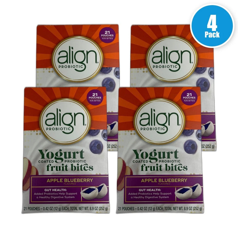 Align Probiotic Yogurt Coated Fruit Bites 84 Total Exp 01/27 Pack of 4 New