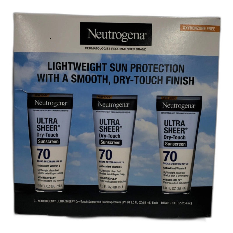 Neutrogena Ultra Sheer Dry-Touch Sunscreen Lotion SPF 70 3oz Exp 09/28 New