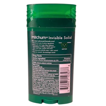Mitchum Men Invisible Solid 2.7oz 2 Pack 48HR Clean Control NEW
