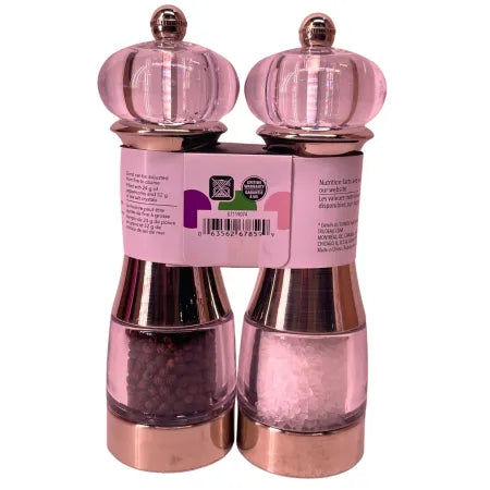 Trudeau Salt & Pepper Grinder Set 2 Pack New
