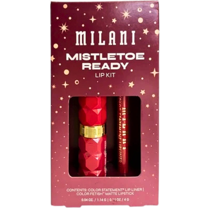 Milani Matte Neutral Red Lip Kit Color Fetish Lipstick Color Statement Lip Liner - 1 Pack