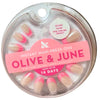 Olive & June Instant Mani Press-On Nails | Short Round 42 Count-Pink Chrome, 0.07 oz - 1 Pack