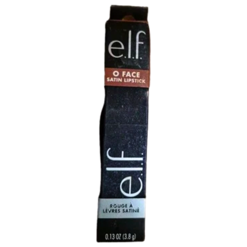 e.l.f. O Face Satin Lipstick Drive Medium Brown Long-Lasting DRIVE 81786, 0.13oz - 1 Pack
