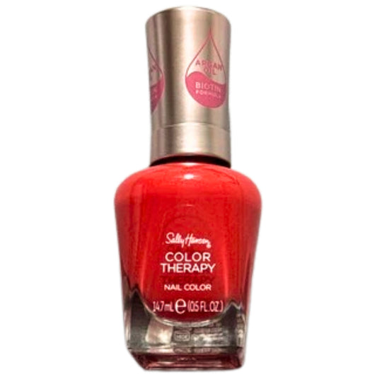 Sally Hansen Color Therapy Nail Polish 340 Red-iance Argan Oil Biotin 0.5 fl oz - 1 Pack