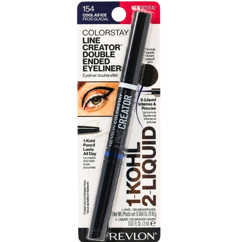 Revlon Colorstay Line Creator Double Ended Eyeliner 154 Cool As Ice New Sealed - 1 Pack