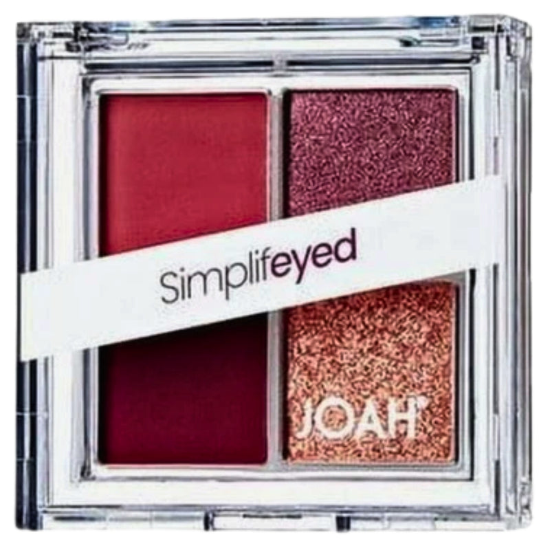 Joah Simplifeyed Quad Eyeshadow Palette, The Berry Best JEQ03, 0.14 oz -1 Pack