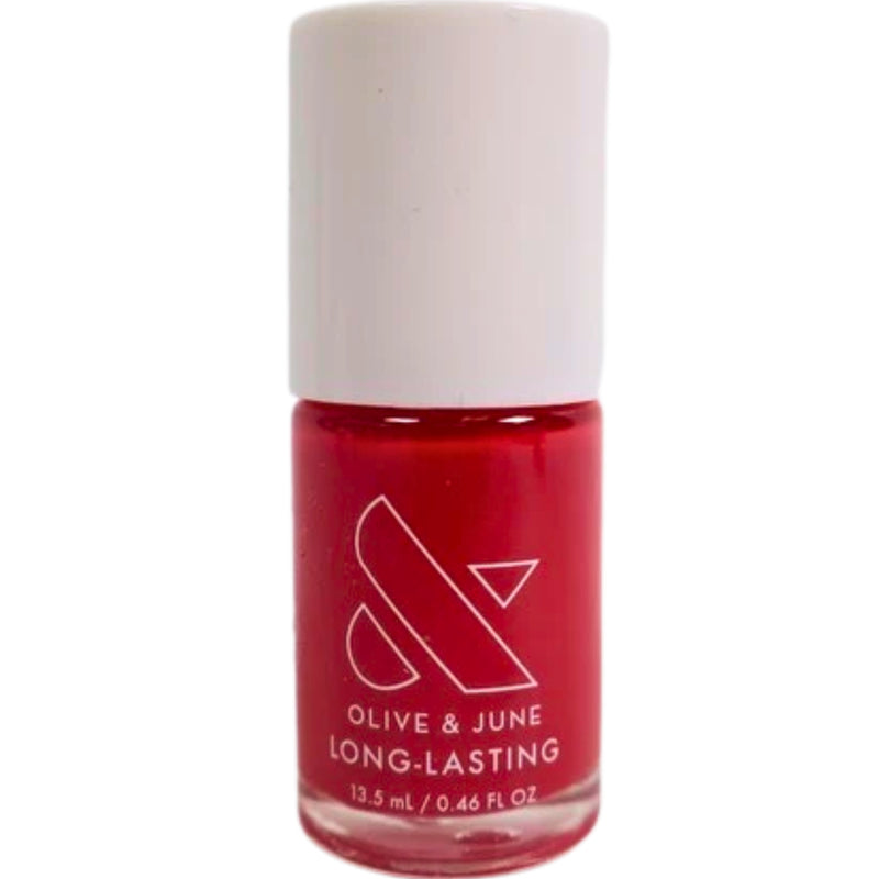 Olive & June CV Cherry Red Nail Polish 15-Free Long Lasting Gel Finish, 045oz - 1 Pack