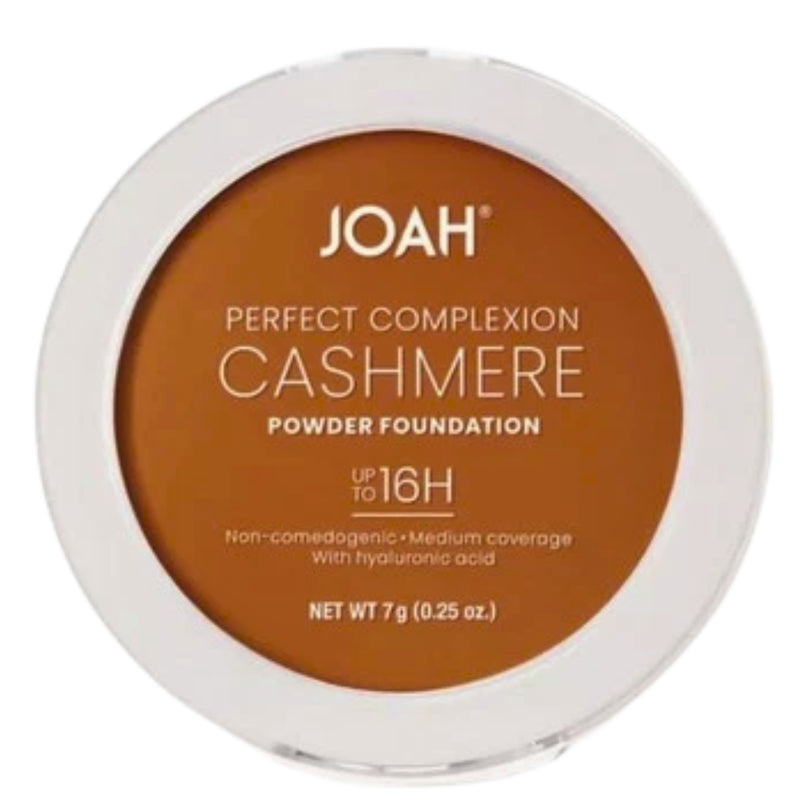 JOAH Perfect Complexion Cashmere Powder Foundation Dark Neutral Undertones DNO10, 0.25 oz - 1 Pack