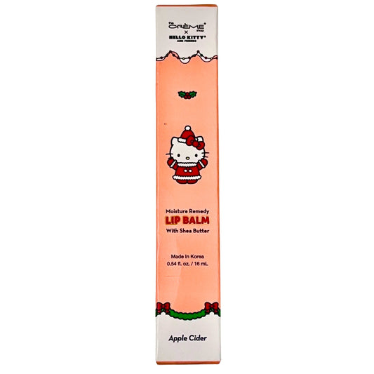 The Crème Shop Hello Kitty Moisture Remedy Lip Balm Apple Cider Shea Butter, 054 oz - 1 Pack