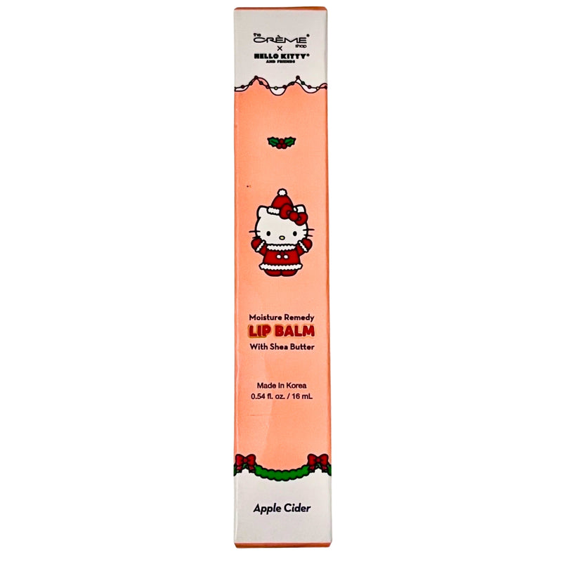 The Crème Shop Hello Kitty Moisture Remedy Lip Balm Apple Cider Shea Butter, 054 oz - 1 Pack