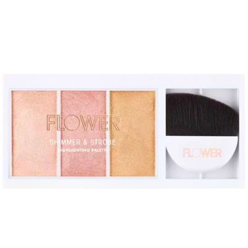 FLOWER BEAUTY Shimmer & Strobe Highlighting Palette Champagne Shimmer 0.29 oz - 1 Pack