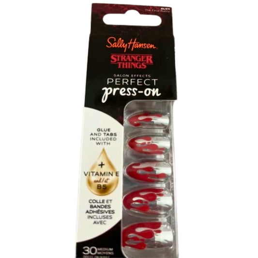 Sally Hansen Stranger Things Press-On Nails Final Battle 30 Med Nails, 0.06 oz - 1 Pack